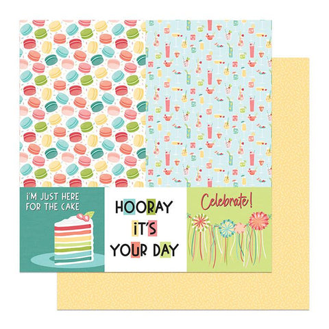 PhotoPlay Paper Birthday Sparkle Make A Speech Patterned Paper