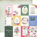 Carta Bella Bloom 3x4 Journaling Cards  Patterned Paper
