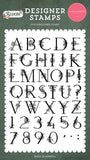 Carta Bella Bloom Floral Alphabet Designer Stamp Set