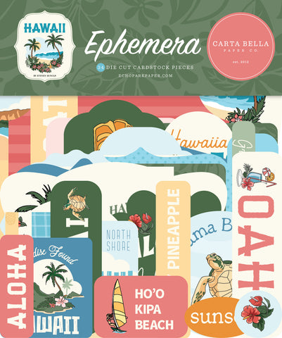 Carta Bella Hawaii Ephemera Embellishments