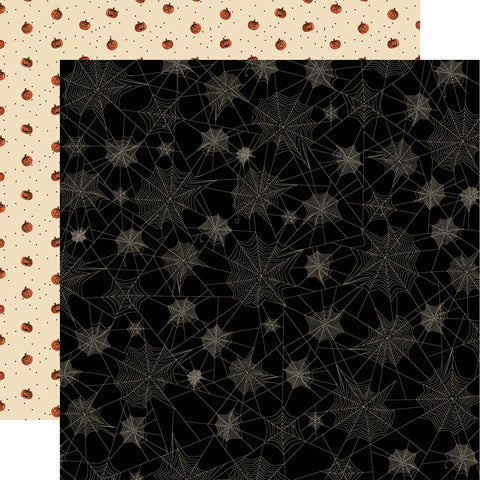 Carta Bella Hocus Pocus Spinning Webs Patterned Paper