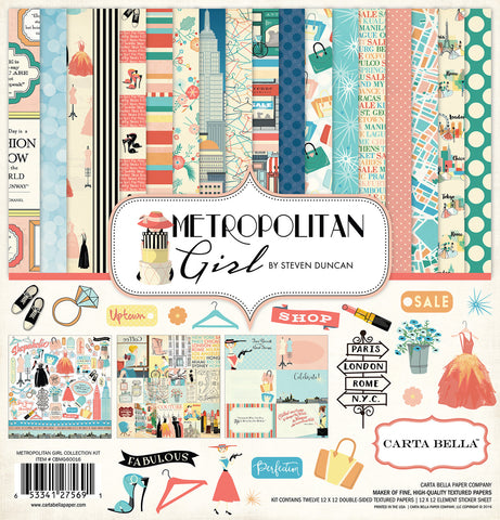 Carta Bella Metropolitan Girl 12x12 Collection Kit