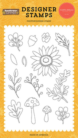 Carta Bella Sunflower Summer Sunflower Garden Designer Stamp Set