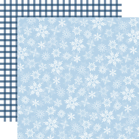 Carta Bella Wintertime Falling Flakes Patterned Paper