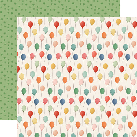 Carta Bella They Say It's Your Birthday Make A Wish Balloons 12x12 Patterned Paper