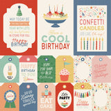 Carta Bella They Say It's Your Birthday Tags and Journaling Cards 12x12 Patterned Paper