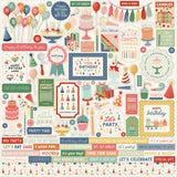Carta Bella They Say It's Your Birthday 12X12 Element Sticker Sheet