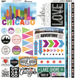 Reminisce Chicago 12x12 Sticker Sheet
