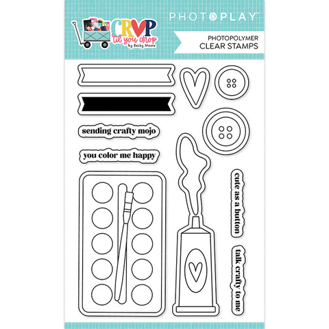 PhotoPlay Paper Crop 'Til You Drop Clear Photopolymer Stamp Set