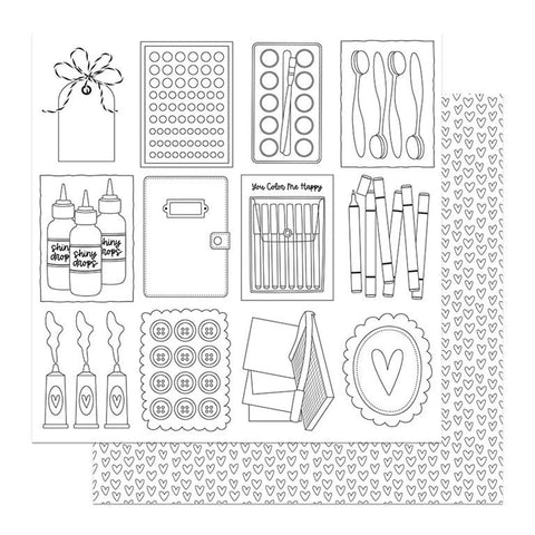 PhotoPlay Paper Crop 'Til You Drop Color Me 12x12 Patterned Paper