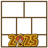 Die Cuts & More 11.5 x 11.5 Overlay - Thanksgiving 1