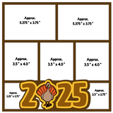 Die Cuts & More 11.5 x 11.5 Overlay - Thanksgiving 1