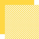 Echo Park Summer Checkerboard Sunshine Patterned Paper