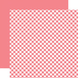 Echo Park Summer Checkerboard Watermelon Patterned Paper