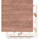 Cocoa Vanilla Studio Heart & Home Framed Patterned Paper