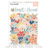 Cocoa Vanilla Studio Heart & Home Die Cut Floral Ephemera Embellishments