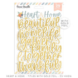 Cocoa Vanilla Studio Heart & Home Title Embellishments