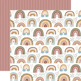 Echo Park Dream Big Little Girl Over The Rainbow Patterned Paper
