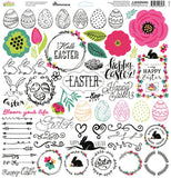 Reminisce Easter Bloom 12x12 Sticker Sheet