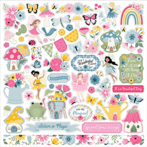 Echo Park Fairy Garden Element Sticker Sheet