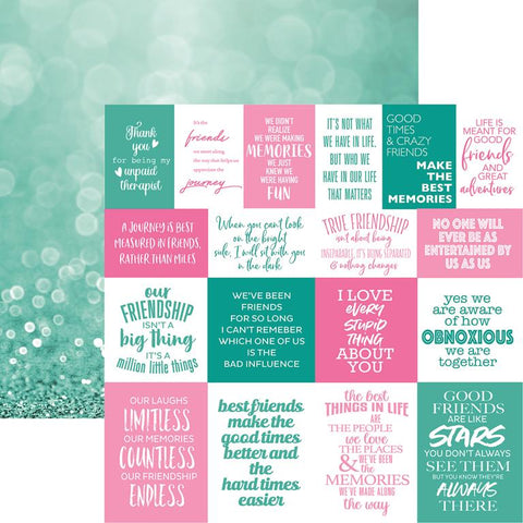 Reminisce Friends Forever Better Together Patterned Paper