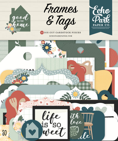 Echo Park Good To Be Home Frames & Tags Embellishments