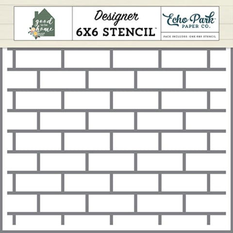 Echo Park Good To Be Home Subway Tiles Large Designer 6x6 Stencil