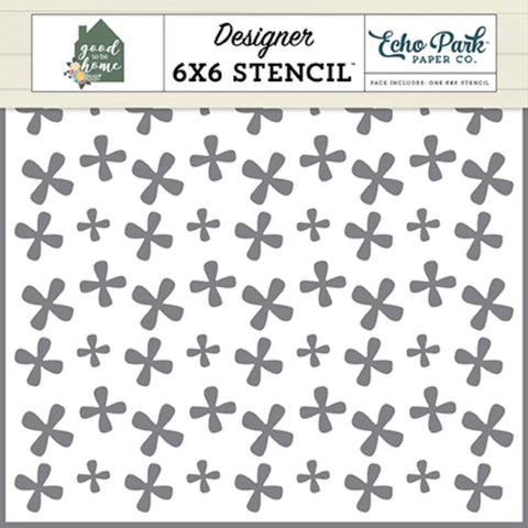 Echo Park Good To Be Home Homey Floral Designer 6x6 Stencil