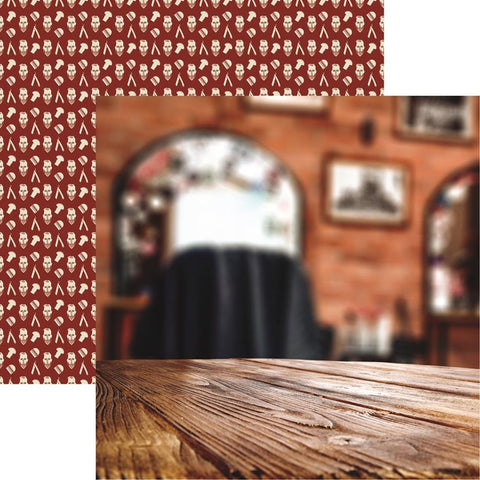 Reminisce The Guys Barbershop Patterned Paper