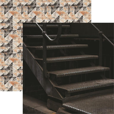 Reminisce The Guys Steel Patterned Paper