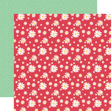 Echo Park Have A Nice Day Be Happy Floral Patterned Paper