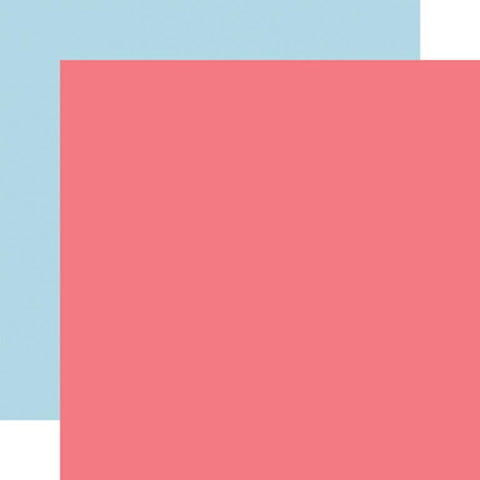 Echo Park Have A Nice Day Pink / Blue Coordinating Solid