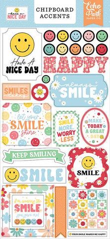 Echo Park Have A Nice Day 6x13 Chipboard Accent Embellishments