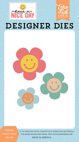 Echo Park Have A Nice Day Friendly Flower Faces Designer Die Set