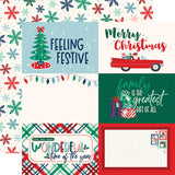 Echo Park Happy Holidays 6x4 Journaling Cards Patterned Paper