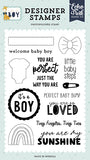 Echo Park It's A Boy Little Baby Steps Designer Stamp Set