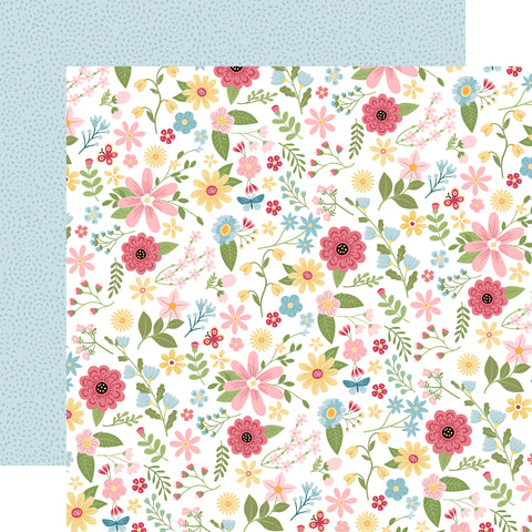 Echo Park In Full Bloom Full Bloom Floral 12x12 Patterned Paper