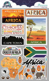 Reminisce Jet Setters Africa Dimensional Stickers