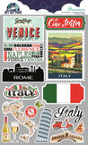 Reminisce Jet Setters Italy Dimensional Stickers