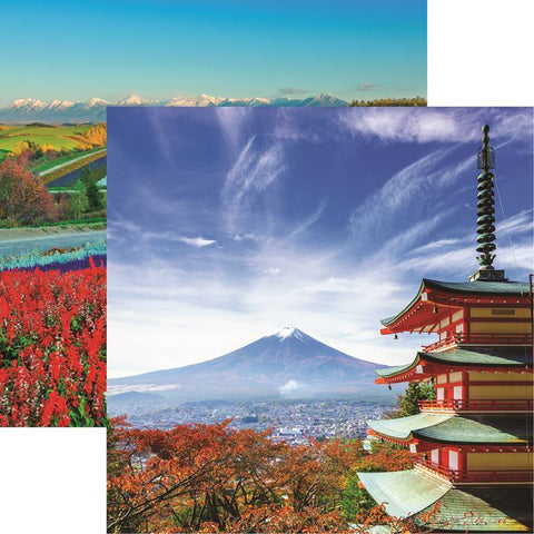 Reminisce Japan Mt. Fuji with Chureito Pagoda Patterned Paper