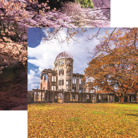 Reminisce Japan Atomic Bomb Dome Patterned Paper