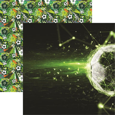 Reminisce Let's Play Soccer Let's Play! Patterned Paper