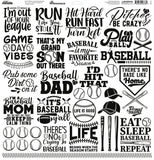 Reminisce Let's Play Baseball 12x12 Sticker Sheet