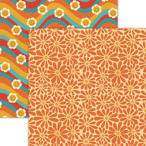 Reminisce Let The Sunshine In Think Happy Thoughts Patterned Paper