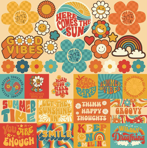 Reminisce Let The Sunshine In 12x12 Sticker Sheet