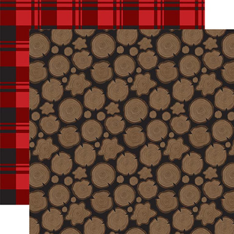 Echo Park Let's Lumberjack Chop Chop Patterned Paper