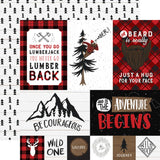Echo Park Let's Lumberjack Multi Journaling Cards Patterned Paper