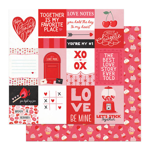 PhotoPlay Paper Love Notes Hey Sweetie Patterned Paper