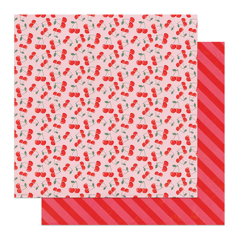 PhotoPlay Paper Love Notes Lucky Cherries Patterned Paper