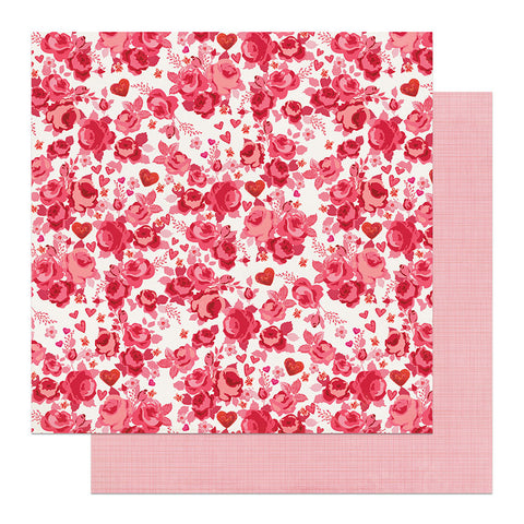 PhotoPlay Play Love Notes Hearts & Flowers Patterned Paper